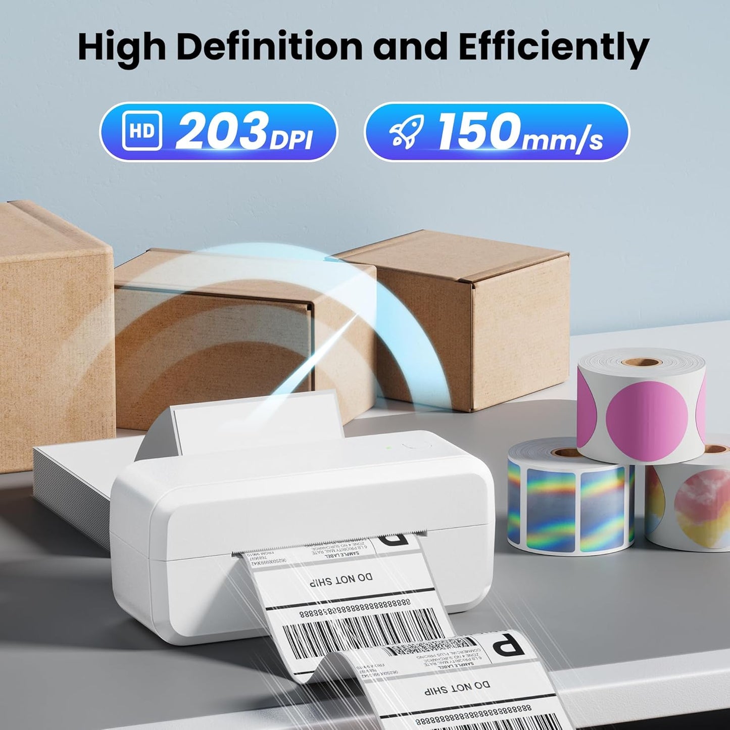 Portable Printers Wireless for Travel, WiFi & Bluetooth Mobile Printer